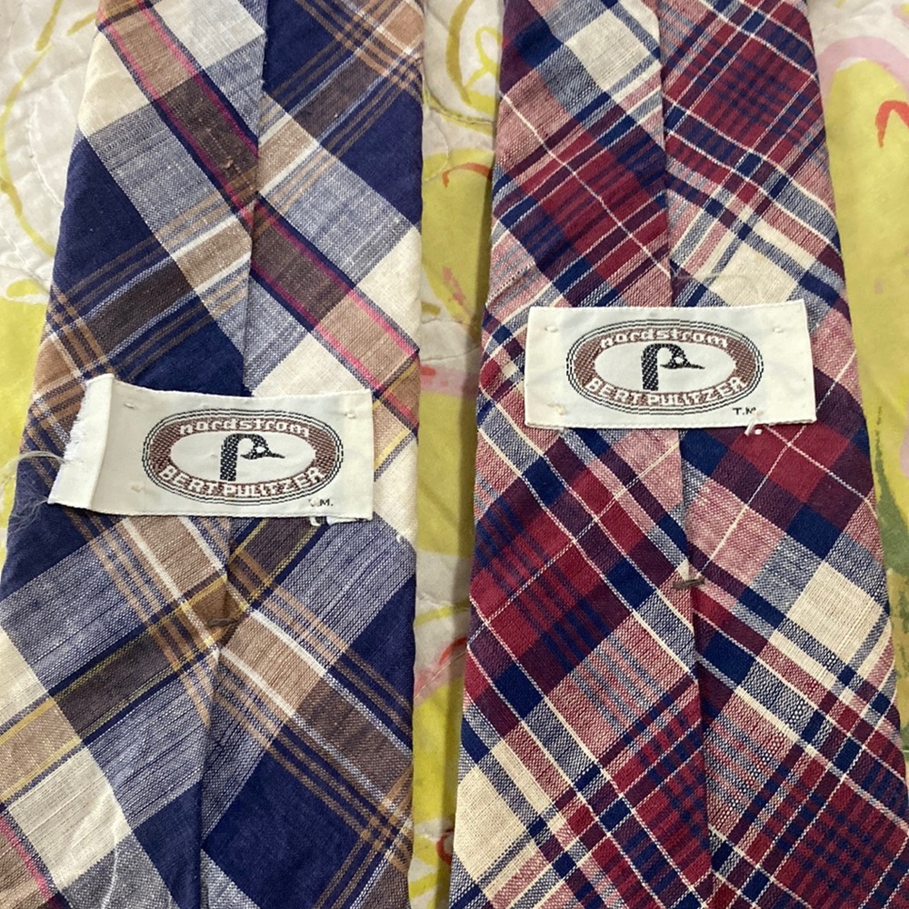 Two vintage Nordstrom men ties